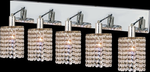 ZC121-1285W-O-R-CL/EC By Regency Lighting Mini Collection 5 Lights Wall Sconce Chrome Finish