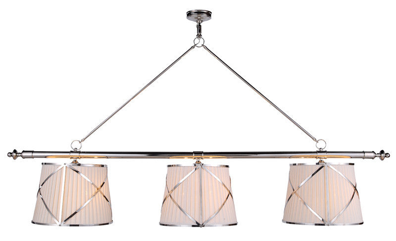 C121-1408G75PN By Elegant Lighting - Fairmount Collection Polished Nickel Finish 6 Lights Pendant lamp