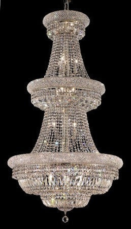 C121-1803G30C By Regency Lighting-Primo Collection Chrome Finish 32 Lights Chandelier