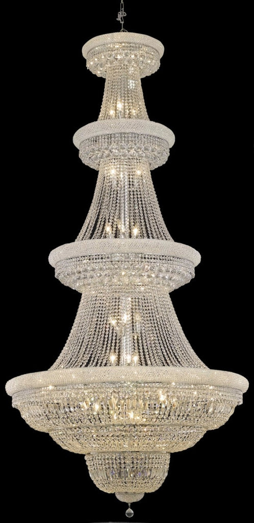 ZC121-1803G48C/EC By Regency Lighting Primo Collection 42 Light Chandeliers Chrome Finish
