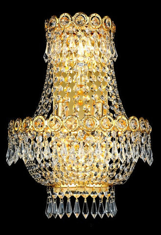 ZC121-V1900W12SG/RC By Elegant Lighting Century Collection 3 Light Chandeliers Gold Finish