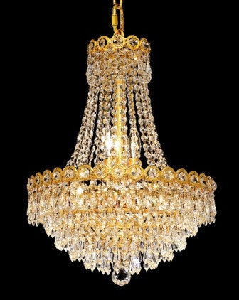 C121-1902D16G By Regency Lighting-Century Collection Gold Finish 8 Lights Chandelier