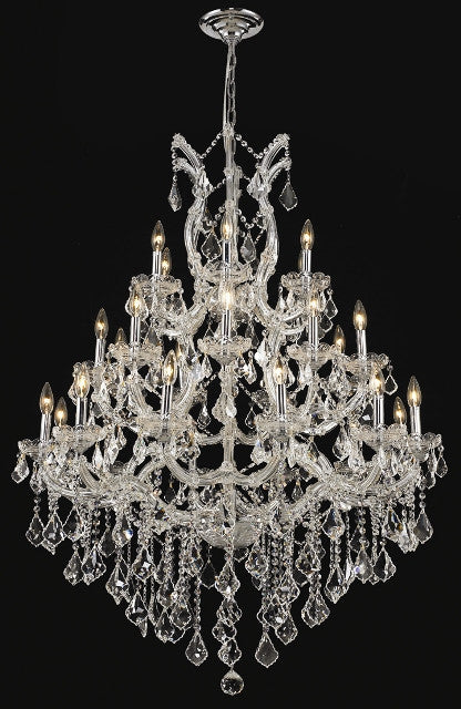 ZC121-2800D38C/EC By Regency Lighting Maria Theresa Collection 28 Light Chandeliers Chrome Finish