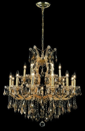 C121-2801D30G-GT By Regency Lighting-Maria Theresa Collection Gold Finish 19 Lights Chandelier