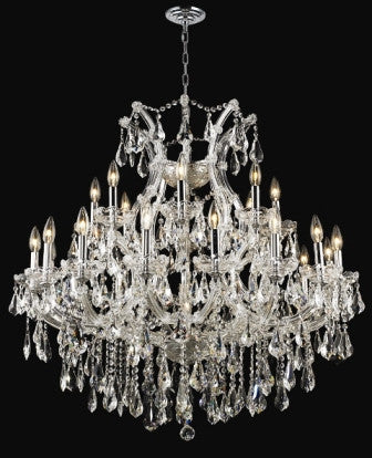 C121-2801D36C By Regency Lighting-Maria Theresa Collection Chrome Finish 24 Lights Chandelier