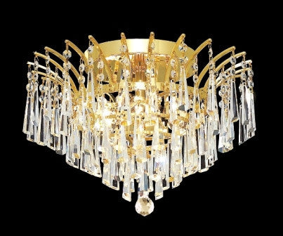 C121-8032F16G By Regency Lighting-Victoria Collection Gold Finish 6 Lights Chandelier