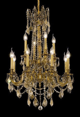 C121-9212D24FG-GT By Regency Lighting-Rosalia Collection French Gold Finish 12 Lights Chandelier