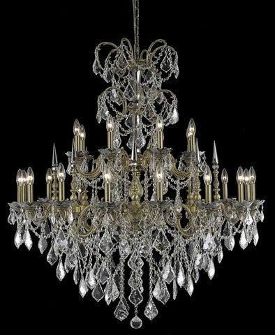 ZC121-9724G44FG/EC By Regency Lighting Athena Collection 24 Light Chandeliers French Gold Finish