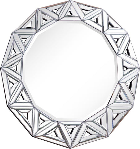 C121-MR-3206 By Elegant Lighting Modern Collection Mirror 51.2" x 51.2" x 1.6" CL Clear Mirror Finish