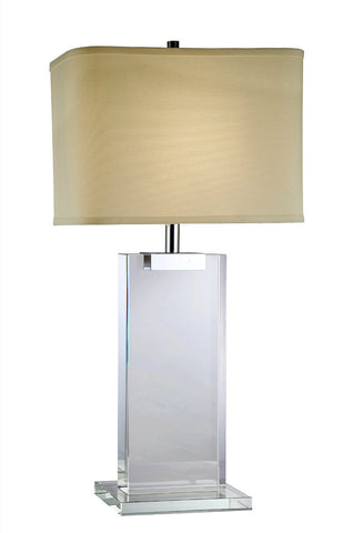 C121-TL1001 By Elegant Lighting - Regina Collection Chrome Finish 1 Light Table Lamp