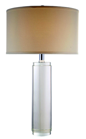 C121-TL1002 By Elegant Lighting - Regina Collection Chrome Finish 1 Light Table Lamp