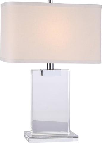 C121-TL1009 By Elegant Lighting - Regina Collection Chrome Finish 1 Light Table Lamp