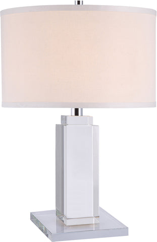 C121-TL1012 By Elegant Lighting - Regina Collection Chrome Finish 1 Light Table Lamp