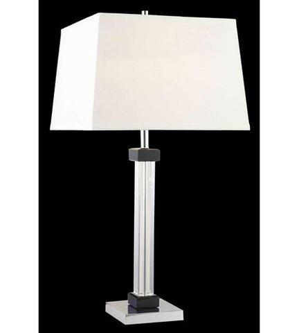 C121-TL103 By Elegant Lighting Grace Collection 1 Light Table Lamp Chrome Finish