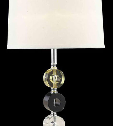 C121-TL105 By Elegant Lighting Grace Collection 1 Light Table Lamp Chrome Finish