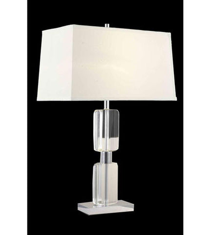 C121-TL108 By Elegant Lighting Grace Collection 1 Light Table Lamp Chrome Finish
