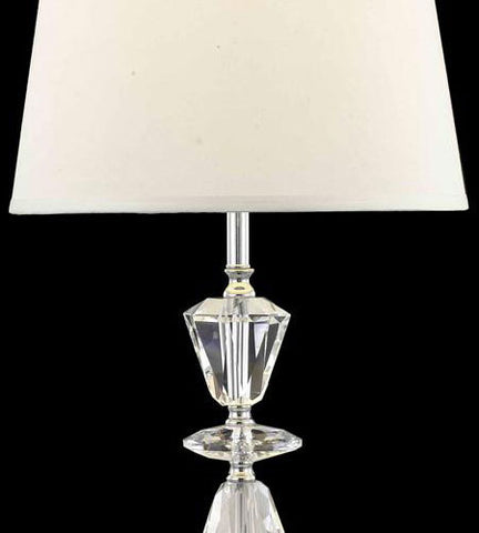 C121-TL109 By Elegant Lighting Grace Collection 1 Light Table Lamp Chrome Finish