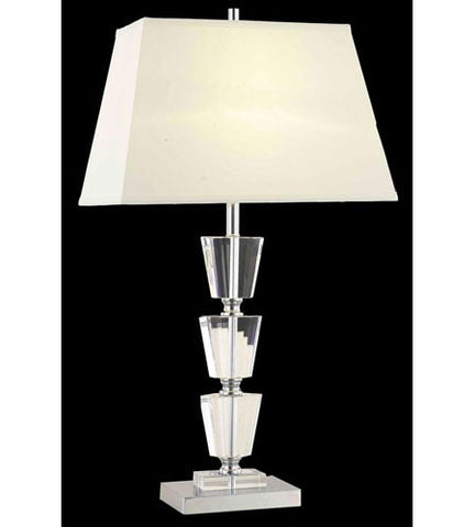 C121-TL112 By Elegant Lighting Grace Collection 1 Light Table Lamp Chrome Finish