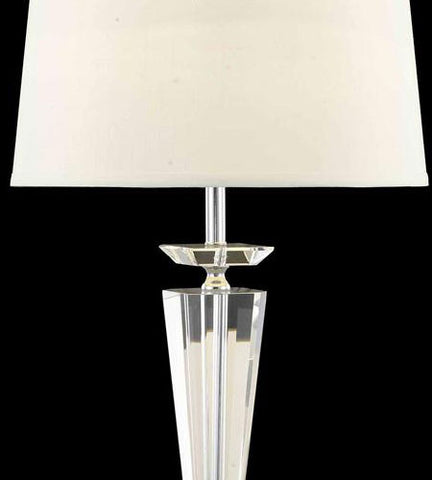 C121-TL114 By Elegant Lighting Grace Collection 1 Light Table Lamp Chrome Finish