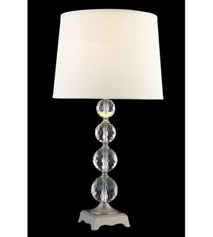 C121-TL122 By Elegant Lighting Grace Collection 1 Light Table Lamp Antique Silver Finish