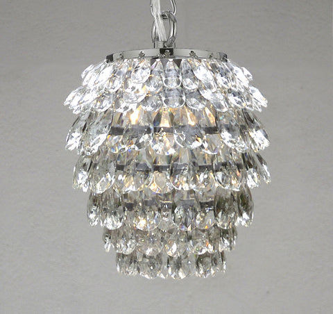 CRYSTAL PENDANT LIGHTING CHANDELIER CHANDELIERS H10.5" x W6.5" - J10-26018/1