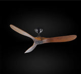 Set of 4 - Indoor/Outdoor Ceiling Fan - Vintage Rustic Propeller Wood Indoor/Outdor Ceiling Fan - 52" Diameter - 4EA G7-18/15/4561/52