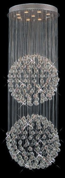 C121-SILVER/2005/2472 Galaxy Collection By Elegant Modern / Contemporary CHANDELIER Chandeliers, Crystal Chandelier, Crystal Chandeliers, Lighting