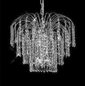 C121-SILVER/6801/1916 Falls CollectionEmpire Style CHANDELIER Chandeliers, Crystal Chandelier, Crystal Chandeliers, Lighting