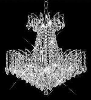 C121-SILVER/8033/1616 Victora CollectionEmpire Style CHANDELIER Chandeliers, Crystal Chandelier, Crystal Chandeliers, Lighting
