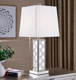 ZC121-ML9304 - Regency Decor: Sparkle Collection 1-Light Silver Finish Table Lamp