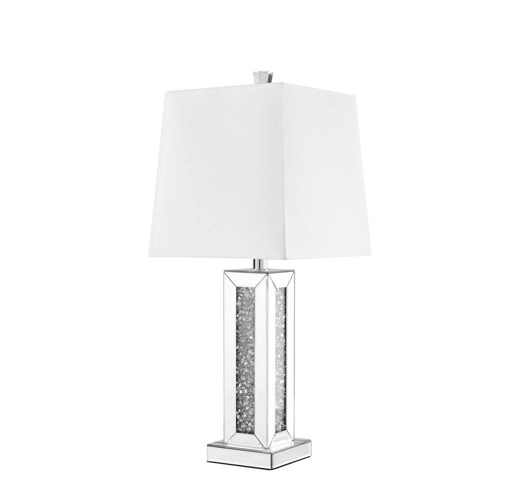 ZC121-ML9311 - Regency Decor: Sparkle Collection 1-Light Silver Finish Table Lamp