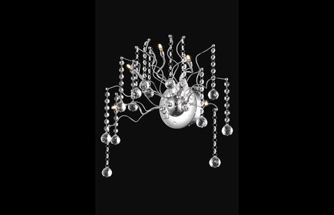 ZC121-V2075W18C/RC - Regency Lighting: Astro 5 light Chrome Wall Sconce Clear Royal Cut Crystal