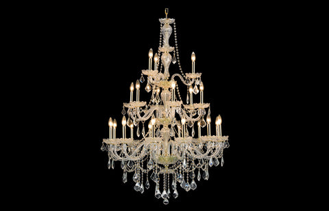 ZC121-V7890G38G/RC - Regency Lighting: Giselle 21 light Gold Chandelier Clear Royal Cut Crystal